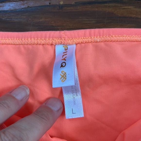 PILYQ metal embellished lace side ruched bikini bottom sz L - Picture 3 of 5